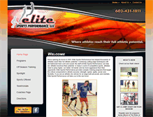 Tablet Screenshot of elitesportsperformance.com